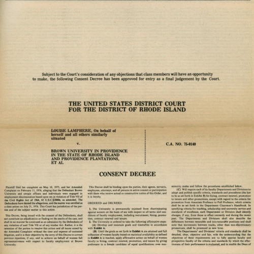 A yellowed page from a court document